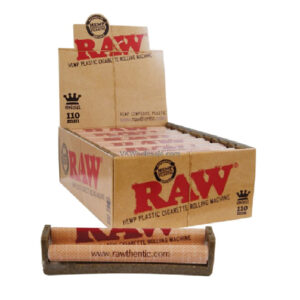 RAW 110MM HEMP PLASTIC ROLLING MACHINES KINGSIZE 12 PER BOX