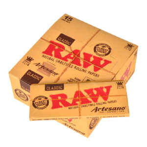 RAW ARTESANO KINGSIZE + TIPS CLASSIC 15 PER BOX