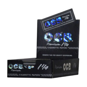 OCB 1.25 BLACK CIGARETTE PAPER 24 PER BOX