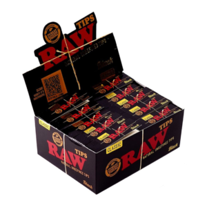 RAW TIPS CLASSIC BLACK 50 PER BOX