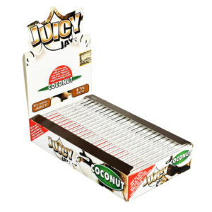 JUICY JAY 1.25 COCONUT FLAVORED ROLLING PAPER 24 PER BOX