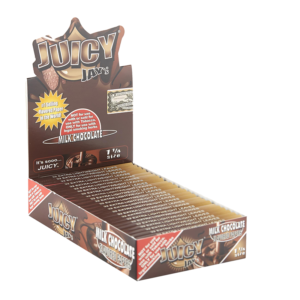 JUICY JAY 1.25 MILK CHOCOKATE FLAVORED ROLLING PAPER 24 PER BOX