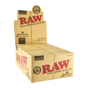 RAW KINGSIZE SLIM+ PREROLLED TIPS(MASTERPIECE) 24 PER BOX