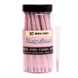 BLAZY SUSAN PINK CONE 98MM 50CT JAR