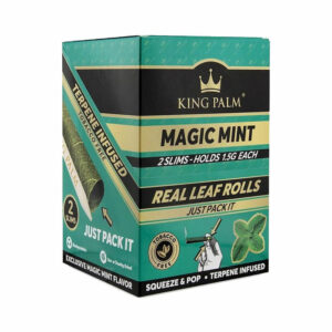 KING PALM 2 SLIMS MAGIC MINT 1.5G 20 POUCHES EACH BOX