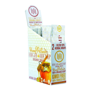 HIGH HEMP ORGANIC WRAPS HONEY POT SWIRL 25 PER BOX