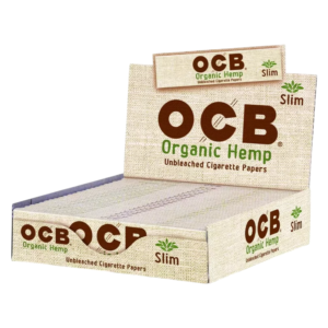 OCB KINGSIZE SLIM ORGANIC HEMP CIGARETTE PAPER 24 PER BOX