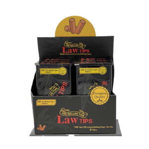 LAW TIPS 100 PRE ROLLED TIPS/LAW PAPERS /PER TIN 6 TINS