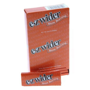 EZ WIDER SLOW BURNING ORANGE CIGARETTE PAPER 24 PER BOX