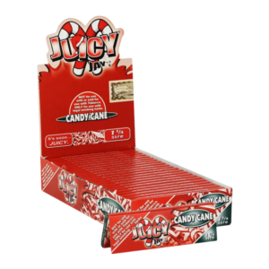 JUICY JAY 1.25 CANDY CANE FLAVORED ROLLING PAPER 24 PER BOX